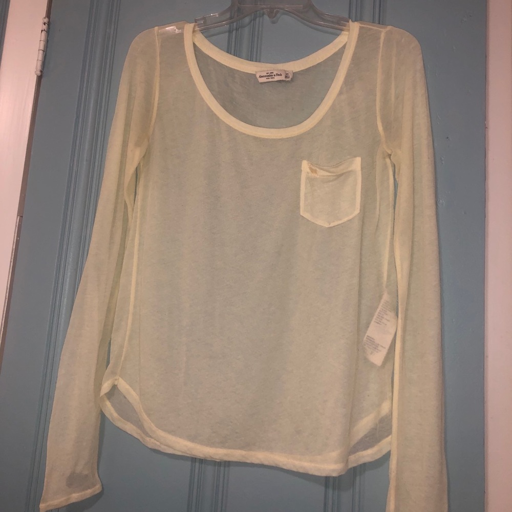 Size XS/S - Yellow Long Sleeve Cover Up